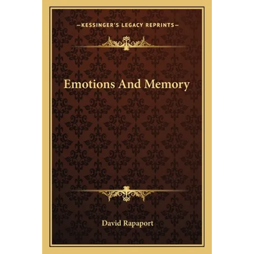 Emotions and Memory - Paperback