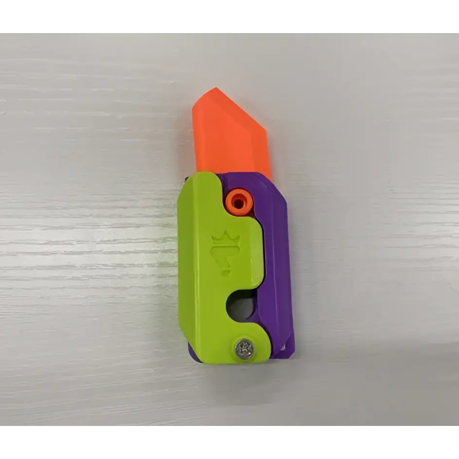 Pink and Lime Radish Knife Gravity Cub Toy