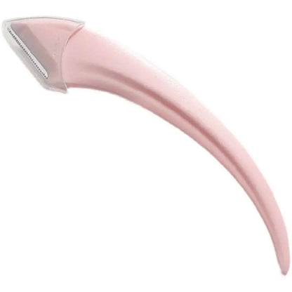 Pink Eyebrow Trimming Knife and Scissors Set