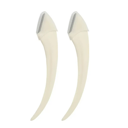 Pink Eyebrow Trimming Knife and Scissors Set