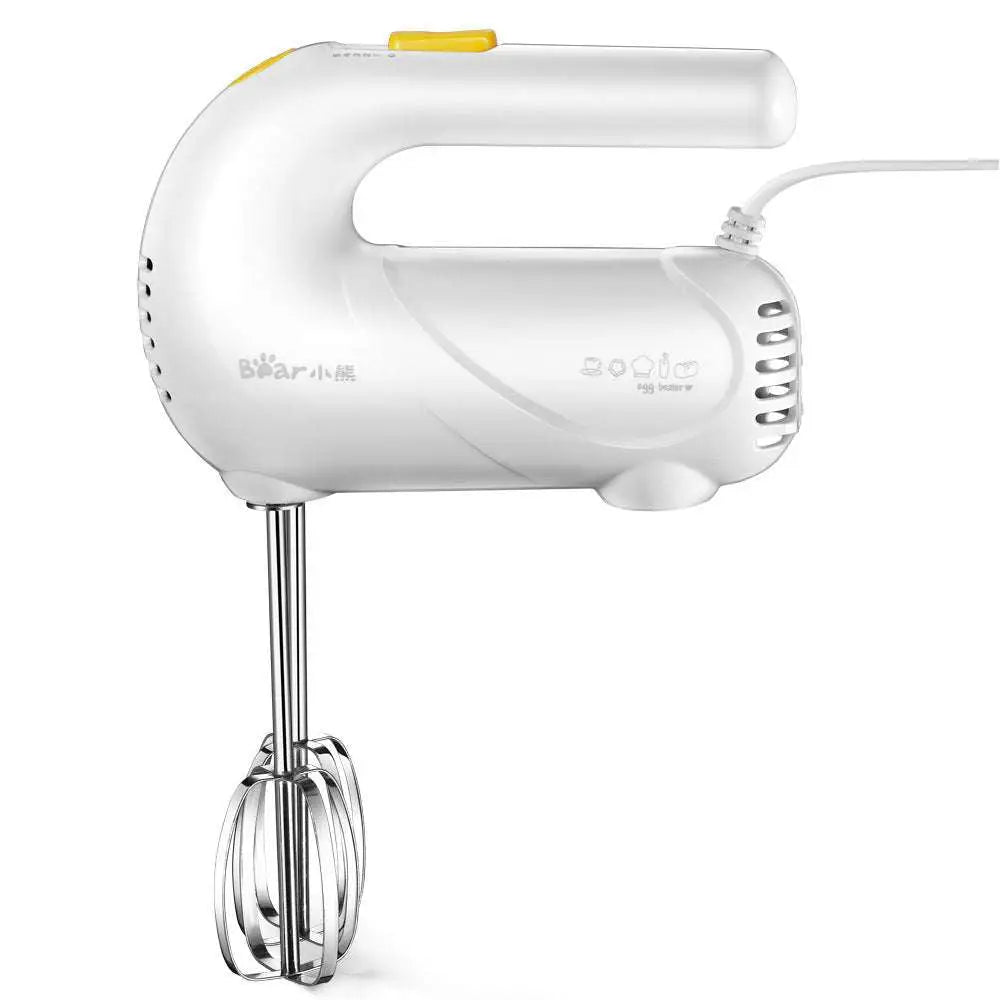 Pink Handheld Electric Whisk with Clear Base