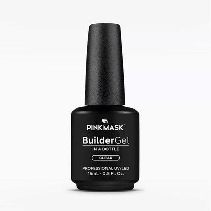 Pink Mask - Builder Gel Clear, 15ml and 30g