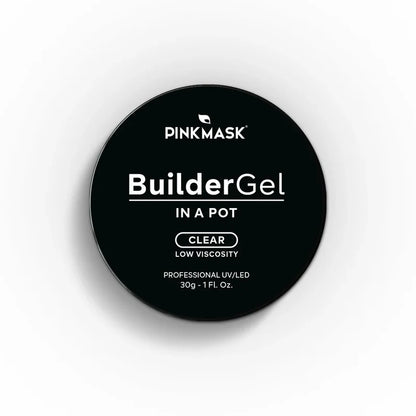 Pink Mask - Builder Gel Clear, 15ml and 30g