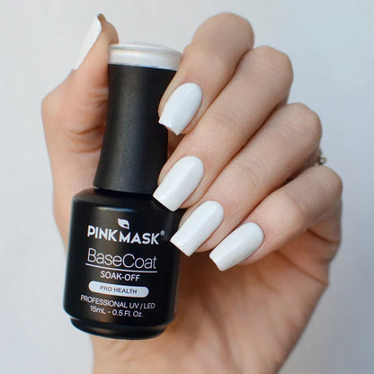 Pink Mask - Gel Color White Tips