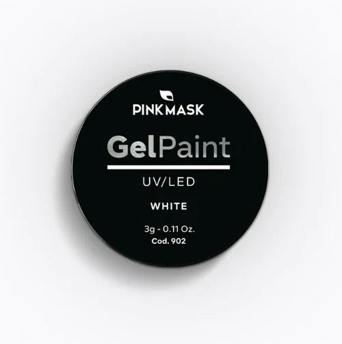 Pink Mask - Gel Paint White