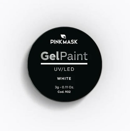 Pink Mask - Gel Paint White