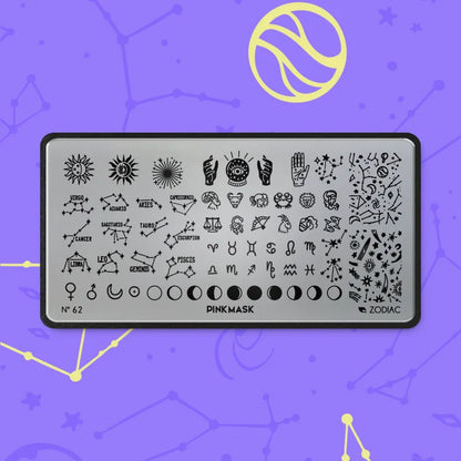 Pink Mask - Stamping Plate Zodiac #62
