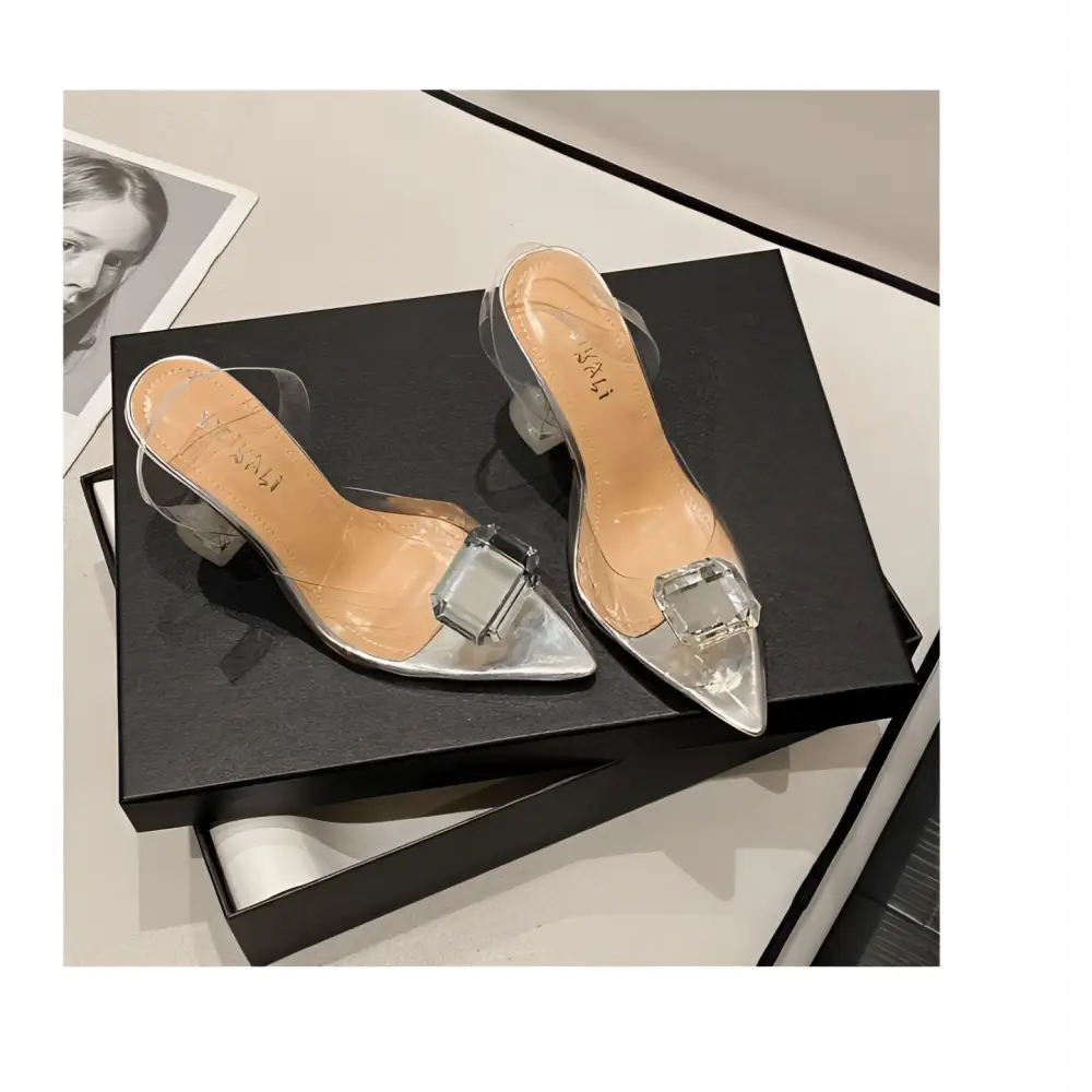 Pink Satin Bow Women’s High-heeled Sandal
