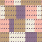 Pink and Purple American Bold Imperial Cotton 44/45 Fabric Per Yard
