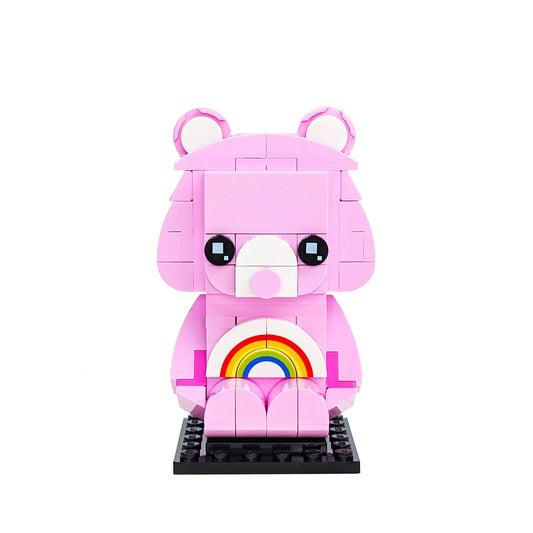 Pink Friendship Bear Brick Building Set - Custom Building Set - Made Using LEGO® Parts