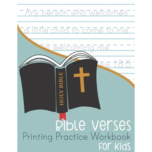 Bible Verses Printing Practice Workbook: for Kids - Paperback