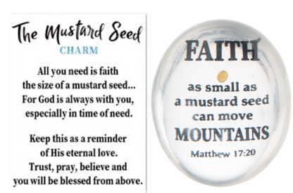 Mustard Seed Charm - A Symbol of Faith and Inspiration