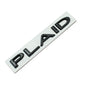 PLAID Letter Badge Emblem | Premium Alloy | 3M Adhesive | 4 Finishes Available