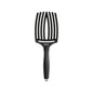 Olivia Garden Fingerbrush Care Iconic Boar Nylon Full Black L - Gentle & Effective Oral Care for Sensitive Teeth & Gums