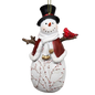 Berry Vine Snowman with Cardinal