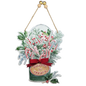 Metal Candy Jar with Bow - 10" Decor