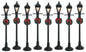 Village Gas Lantern Street Lamp - Set of 8