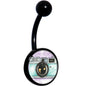 Vintage Camera Black Belly Ring