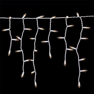 300-Count Constant White Incandescent Icicle Lights
