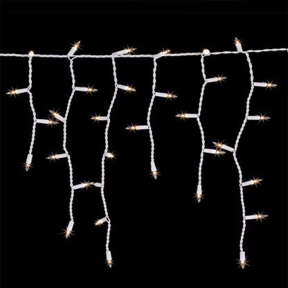 300-Count Constant White Incandescent Icicle Lights
