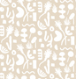 Pool Side Wallpaper, tan and white