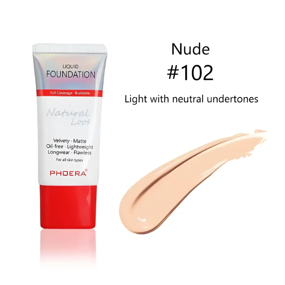 Porcelain #101 Matte Silky Tube Liquid Foundation