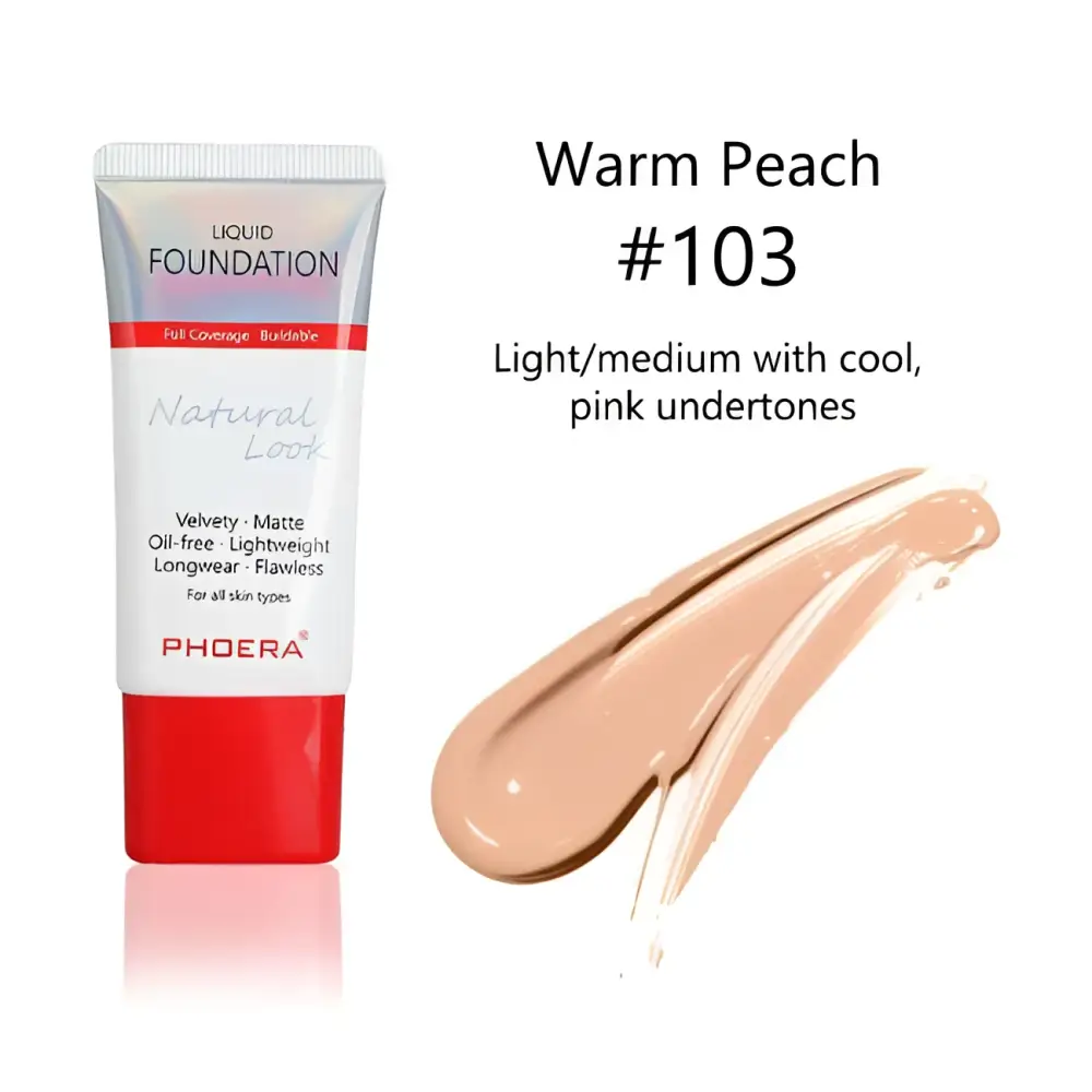 Porcelain #101 Matte Silky Tube Liquid Foundation