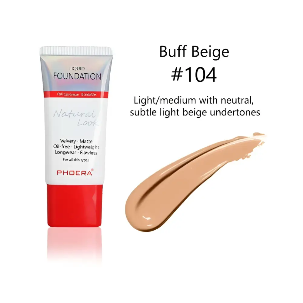 Porcelain #101 Matte Silky Tube Liquid Foundation