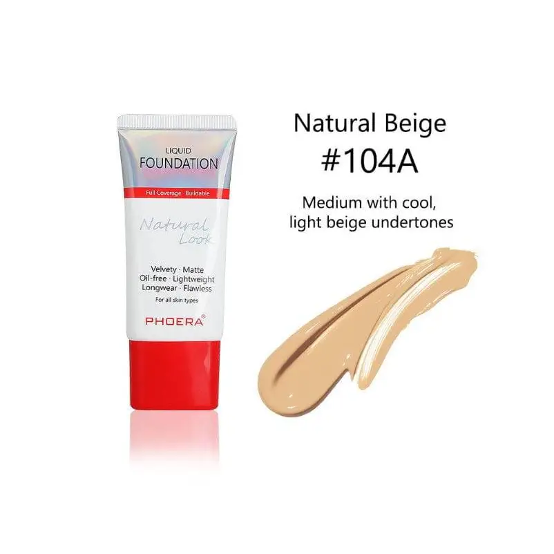 Porcelain #101 Matte Silky Tube Liquid Foundation