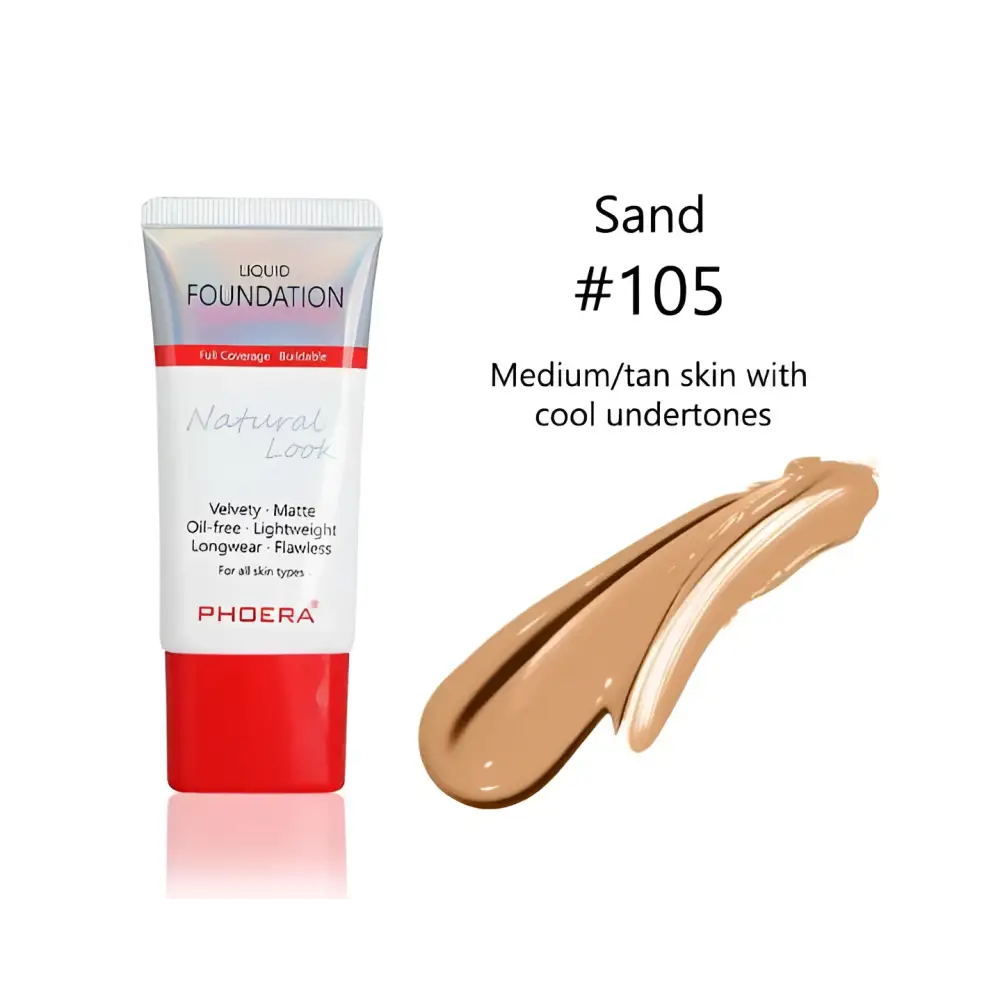 Porcelain #101 Matte Silky Tube Liquid Foundation