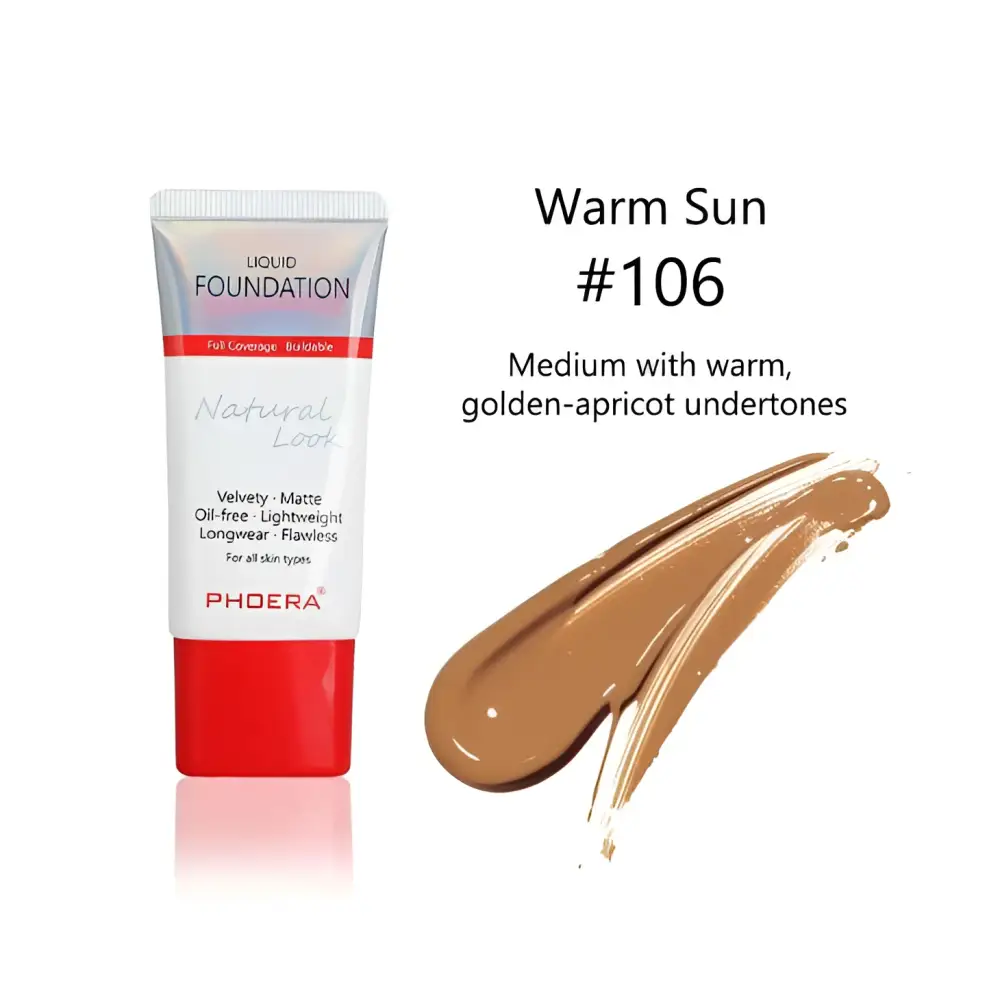 Porcelain #101 Matte Silky Tube Liquid Foundation