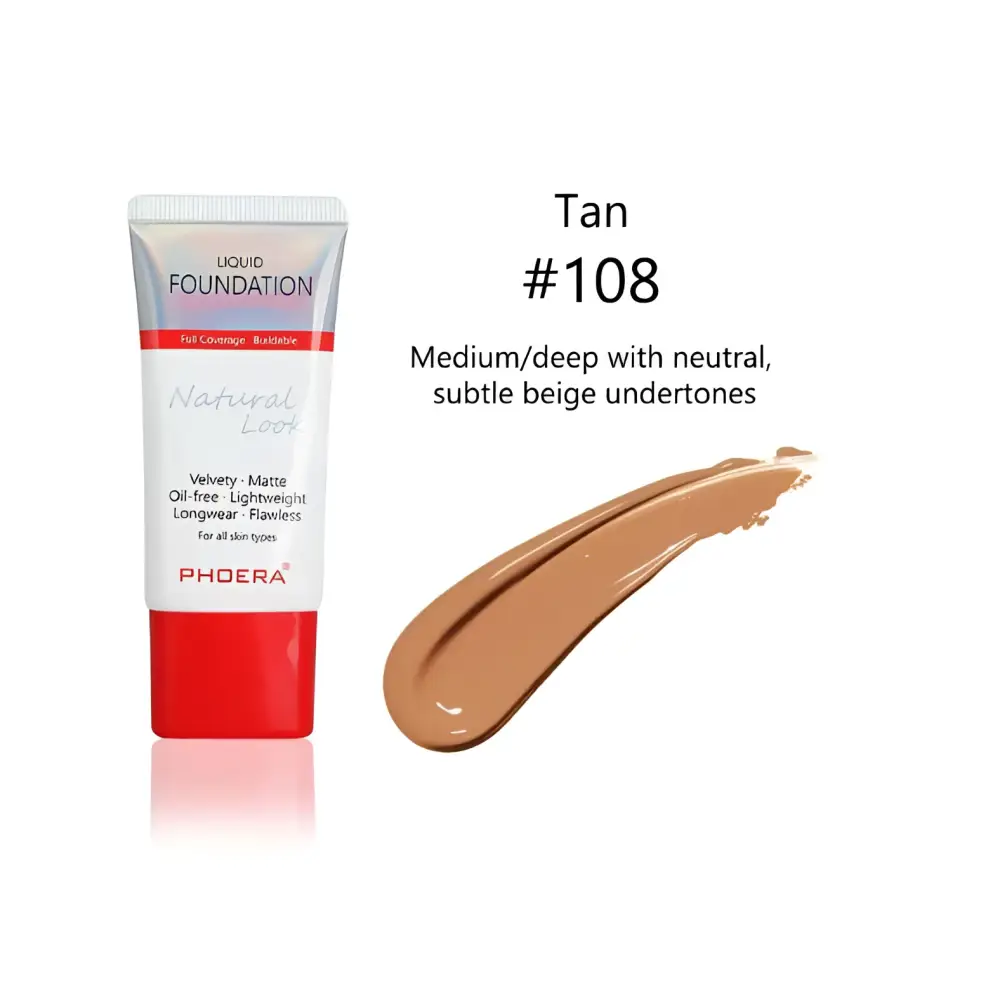 Porcelain #101 Matte Silky Tube Liquid Foundation