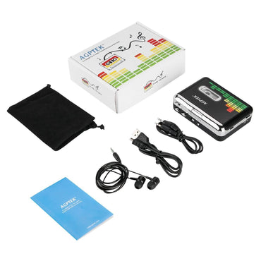 Portable Cassette Audio Music Player Tape-To-MP3 Converter Cassette Recorder
