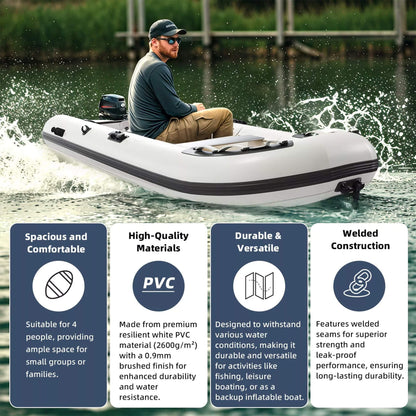 Portable Inflatable Dinghy Boat Kit With Accessories (SAK93784)