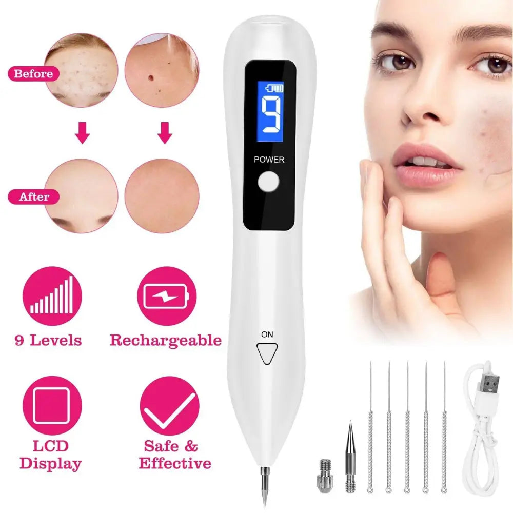 Portable LCD Skin Tag Repair Kit with USB Charging
