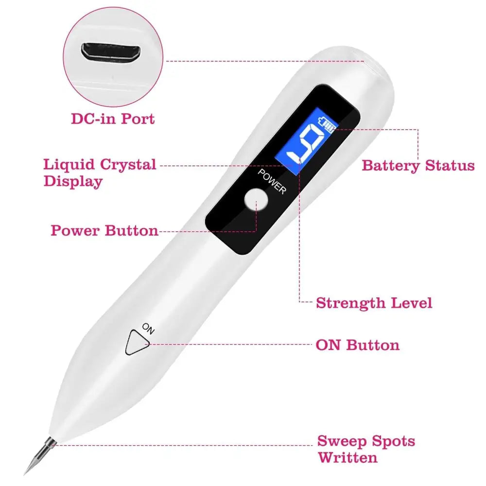 Portable LCD Skin Tag Repair Kit with USB Charging