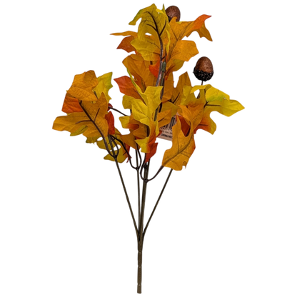 13-Inch Autumn Oak Leaf Bush