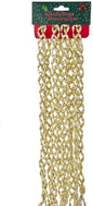 6 Foot Rice Bead Braid Chain Garland - Gold