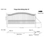 [12-18FT] Heavy-Duty Prague-Style Premium Steel Sliding Driveway Gate (SAK71492)