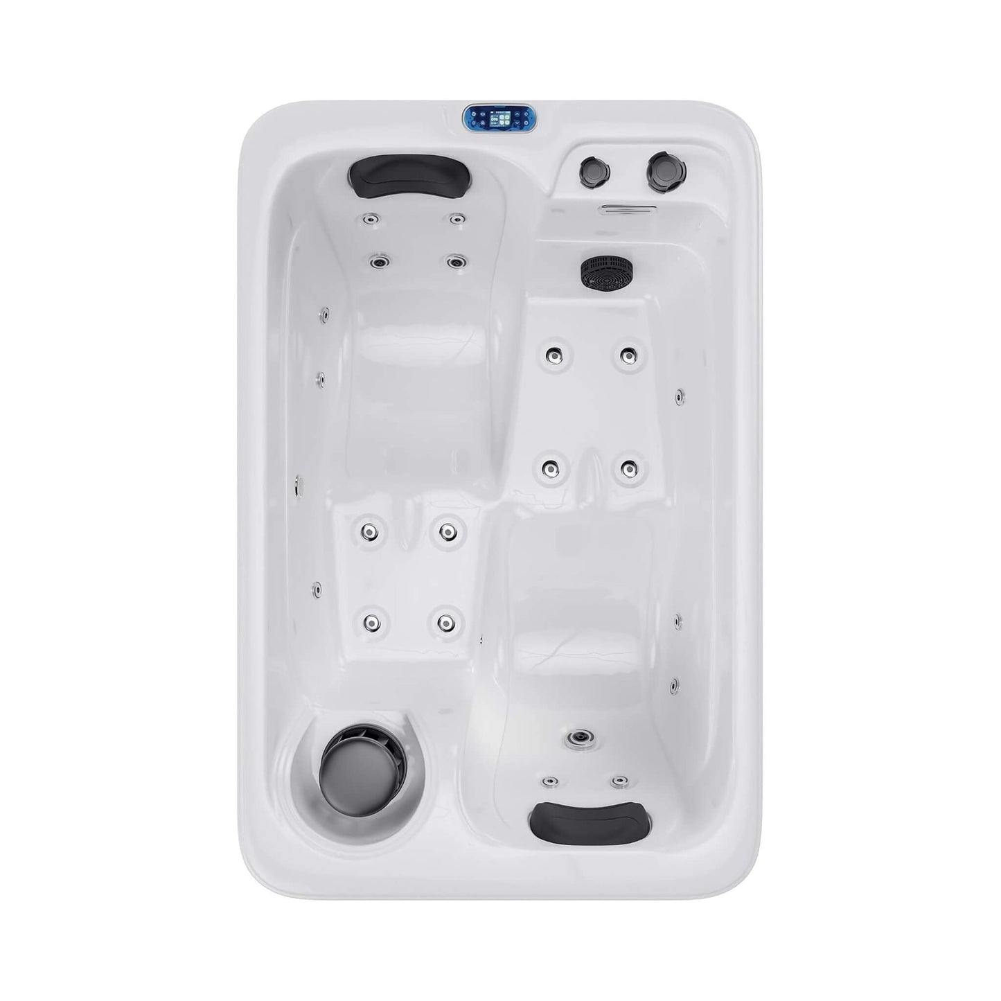 Nuvia Premium 2-Person Outdoor Hot Tub W/ 15 Stainless Steel Jets (SAK92015)