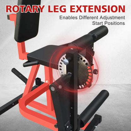 Rovix Premium 3-In-1 Multi-Functional Adjustable Leg Extension And Curl Machine For Lower Body Workouts (SAK21427)