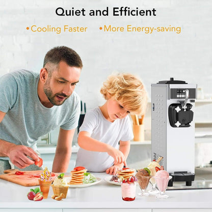 Premium 1200W Industrial Single-Flavor Soft Serve Ice Cream Maker Machine (SAK81752)