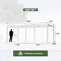Alora Premium White Outdoor Metal Louvered Pergola With Drainage System (SAK87265)