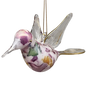 Blown Glass Hummingbird - Lilac Marble