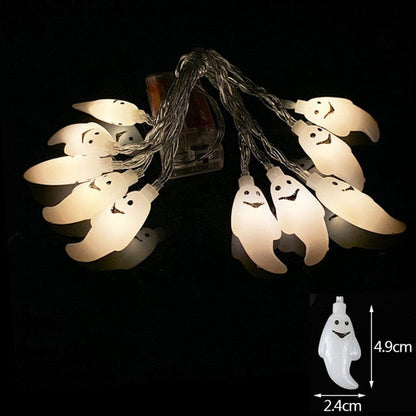 Halloween Pumpkin Spider Bat Skull String Lights
