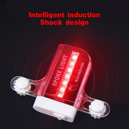 STEVVEX RGB LED Bicycle Spoke Lights - 30 Patterns, Auto Mode, IPX-5 Waterproof, AAA Battery, 1 or 2 Pack