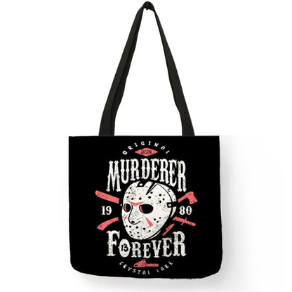 Horror Movie Character Printed Shopping Bag