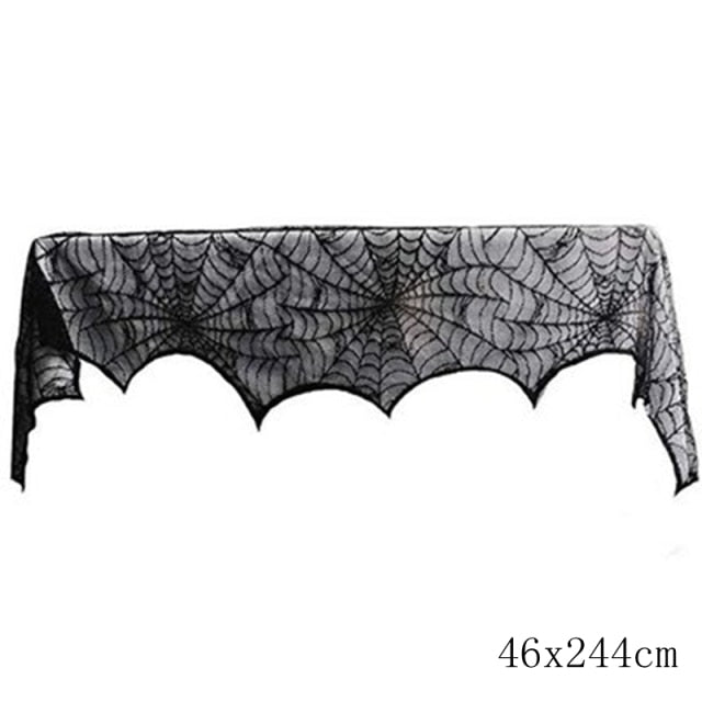 Halloween Decorative Lace Spider Web Skeleton