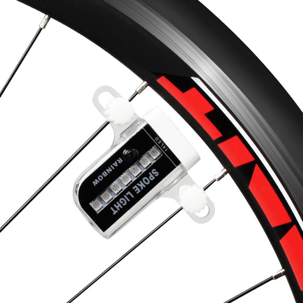 STEVVEX RGB LED Bicycle Spoke Lights - 30 Patterns, Auto Mode, IPX-5 Waterproof, AAA Battery, 1 or 2 Pack