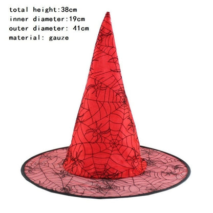 Witch Masquerade Ribbon Wizard Hat